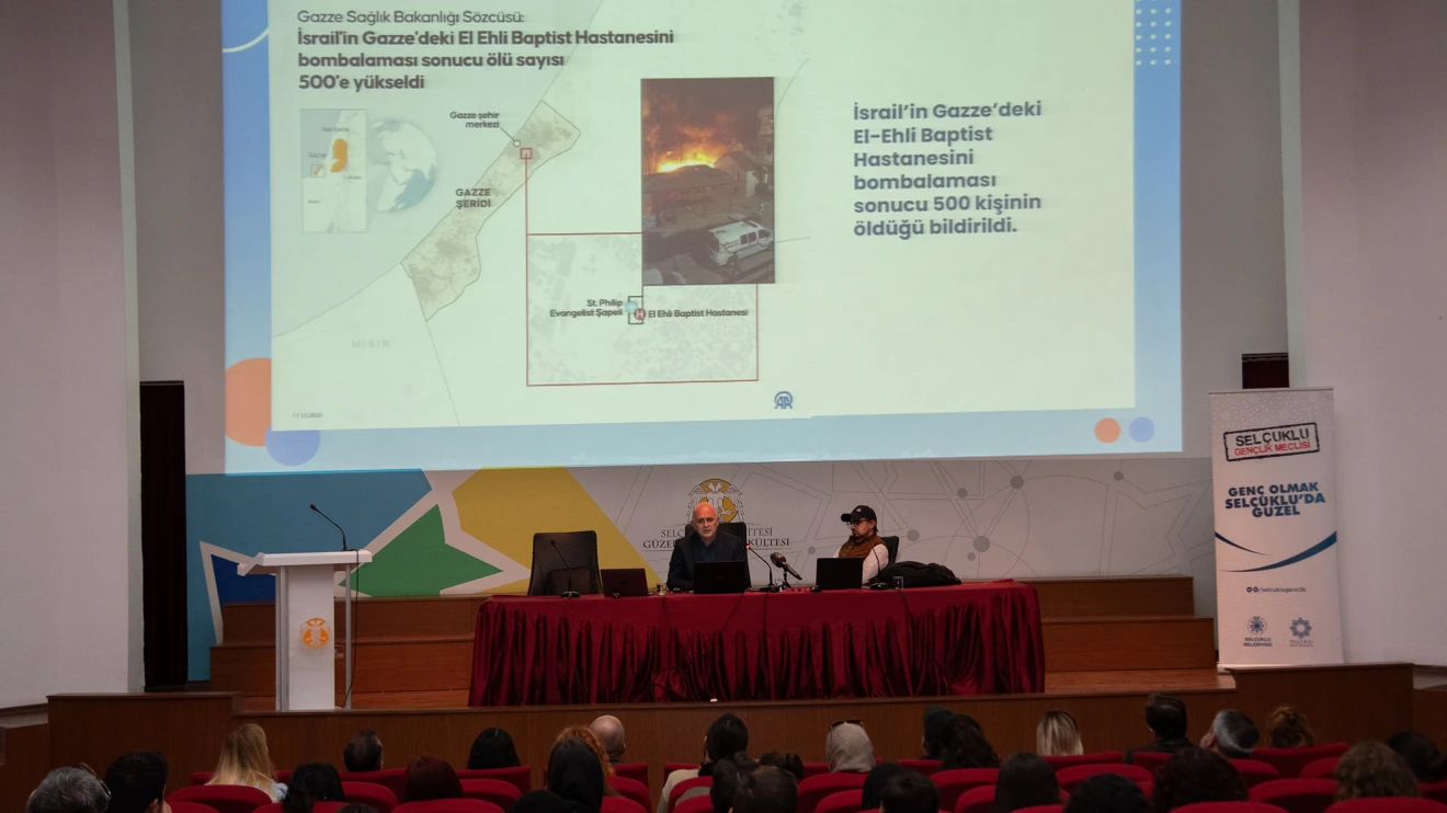 Selçuk Üniversitesi Güzel Sanatlar Fakültesinde ‘Filistin’ temalı konferans ve sergi